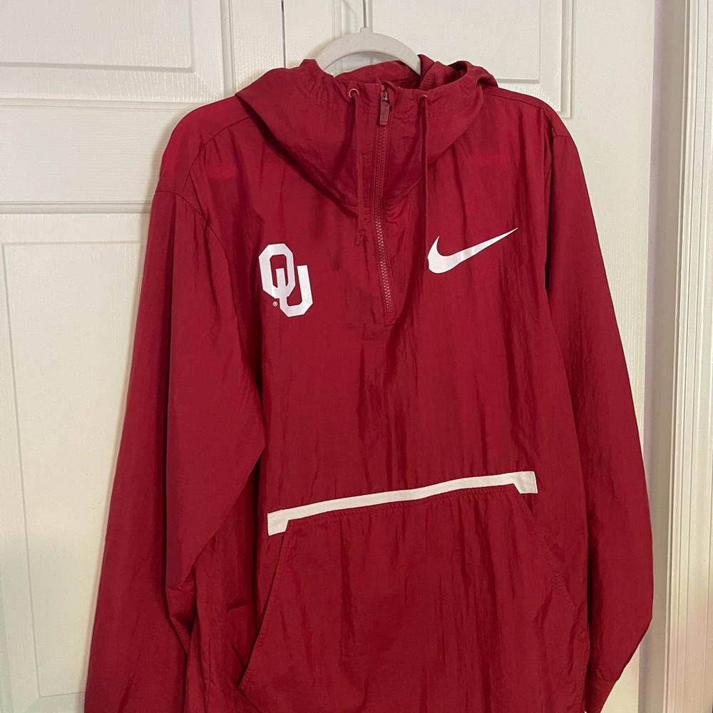 Nike Men’s Oklahoma Sooners Half Zip Jacket Size L